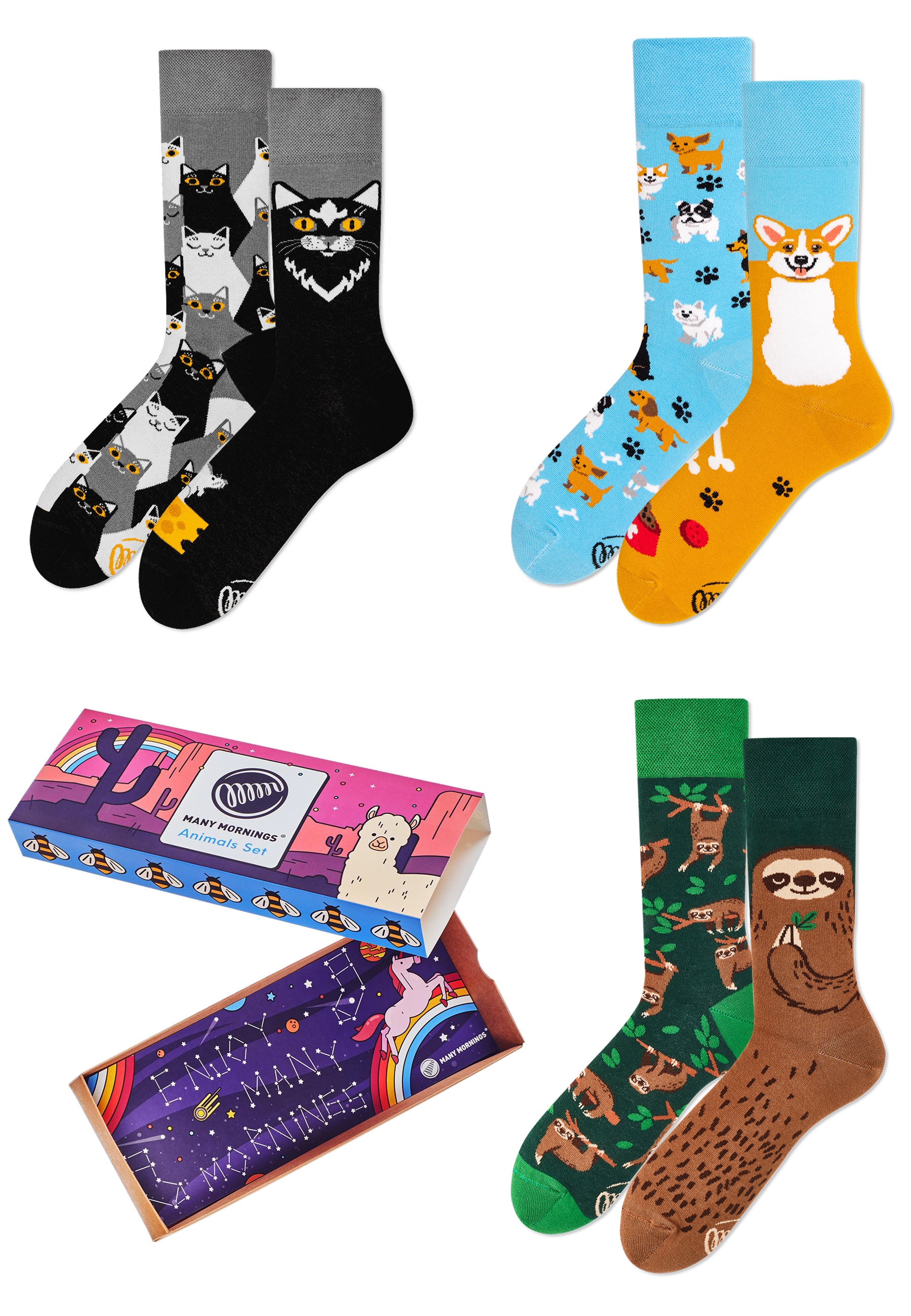 Many Mornings - Animal Set - 3P