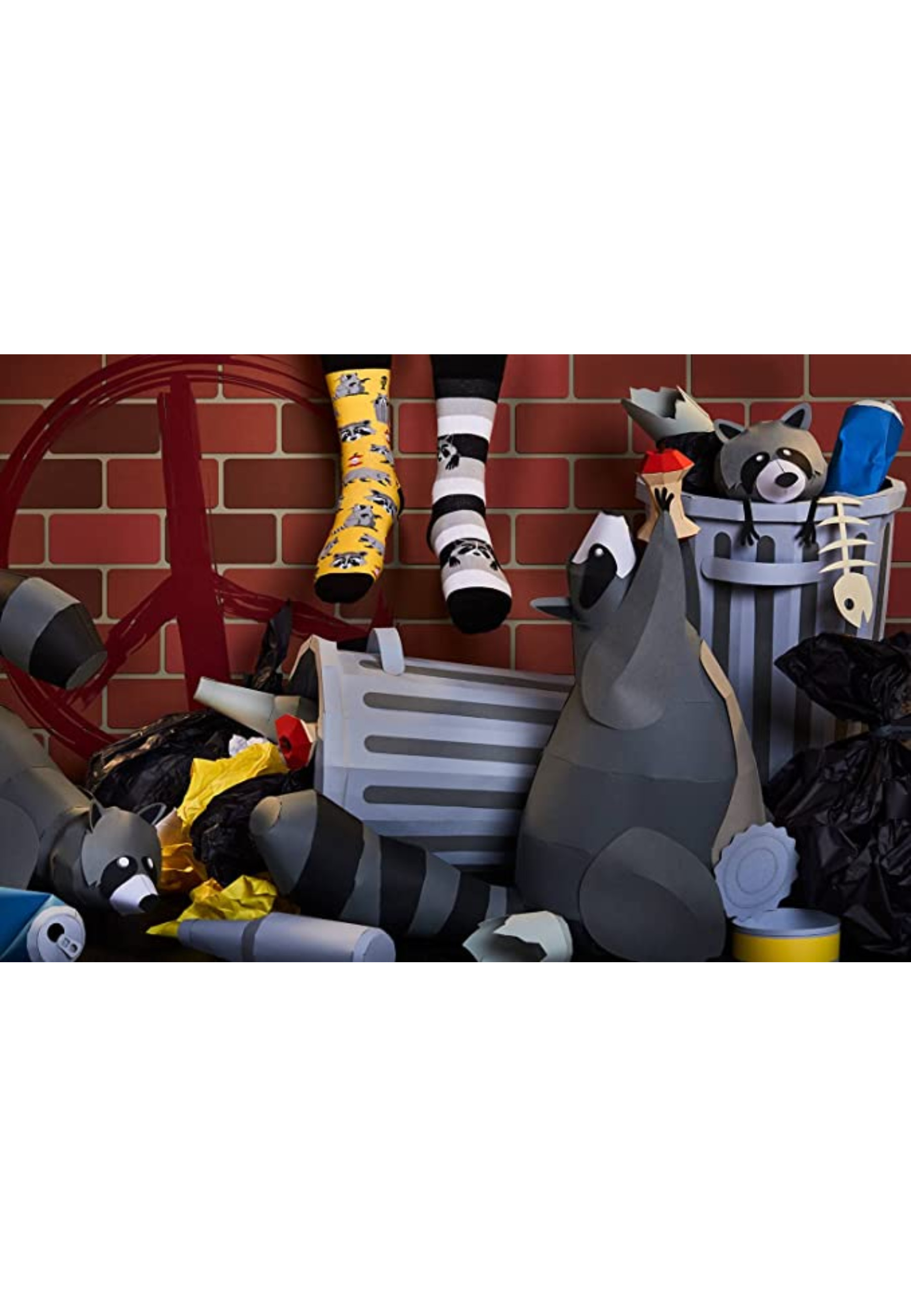 Unisex Regular - Raccon Bandit / Black Cat - 2 Pack